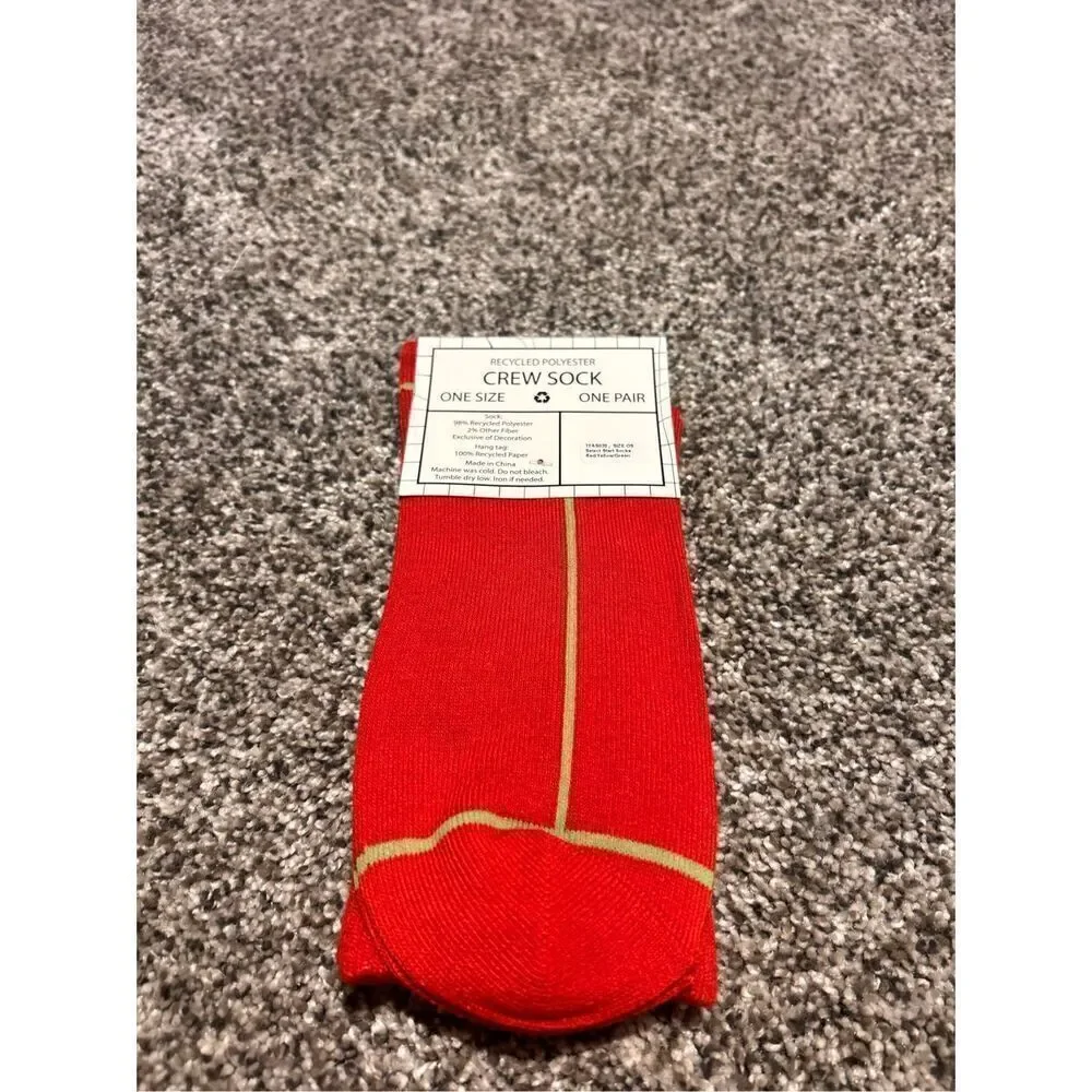 Select start red crew socks C27-19